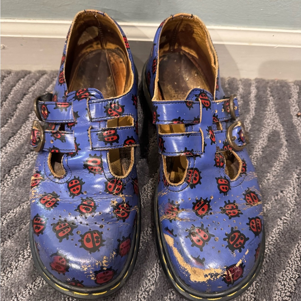 Dr. Martins purple Ladybug Shoes